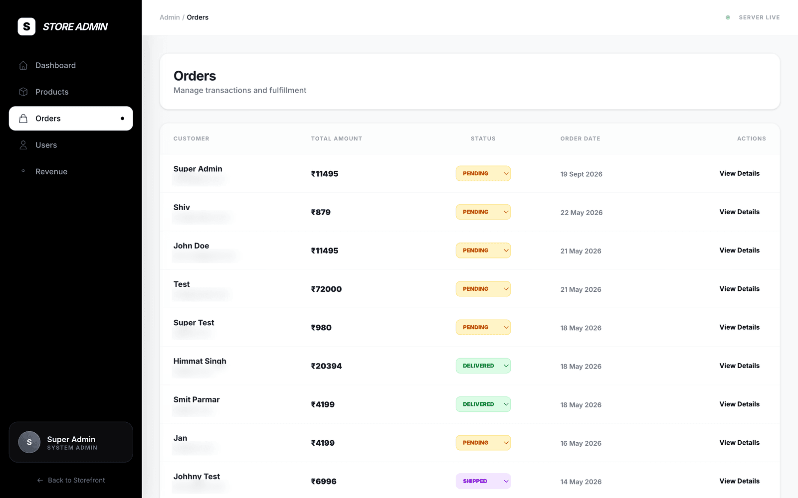 Orders and customers 1